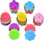 Reusable Silicone Baking Cups, 2 Inch Mini Size, Multicolor New. Price: $17.30.