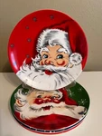 Mr. Christmas Set Of 4 Santa Nostalgic Ceramic Salad Plates Snowman Rudolph New. Price: $49.99.
