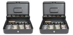 2 Lot Large With Money Tray And Lock, Metal For Cash, Lockbox New. Price: $32.99.
