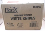 Plastx 1000 Medium Weight White Knives New. Price: $19.99.