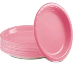 Amcrate Paper Dinner Plates Pink, 8 1/2 Inches Disposable, Stron... New. Price: $20.87.