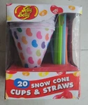 New Jelly Belly JB15928 Disposable Snow Cone Cups & Straws 20 Multicolored! S112. Price: $9.99.