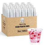 1000 Pack 9 Oz Clear Plastic Cups, Ounce Disposable Drinking ... New. Price: $119.89.