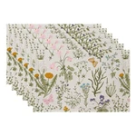 Qiyi Boho Set Of 6, 12X18 Inch Linen Fabric Floral For Kitc New. Price: $25.75.