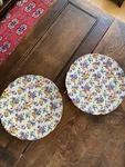 Set Of 2 Cheery Chintz Salad Plates Used. Price: $28.00.