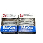 1.5 Packs Vintage 1989 Reynolds Bakers Choice Mini Foil Baking Cups 48 Counts New. Price: $15.00.