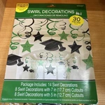 Amscan Graduation Green 30PC Swirl Decorations Mega Pack New. Price: $5.00.