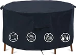 Round Patio Furniture Covers 74" Dia Waterproof Table Fire Pit Anti New. Price: $48.27.