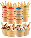 Tellshun 24 Pack Ice Cream Bowls And Spoons Set, Frozen Yogurt Cups With New. Price: $64.06.