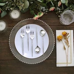 24 Disposable 6 In Premium Plastic Cutlery Spoons Forks Set Party Home Tableware New. Price: $10.38.