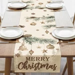 Croar Merry Christmas Ornament Balls Dining Table Runner, Xmas Pine Needle Branc New. Price: $10.62.