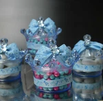 12 Blue Crown Fillable Party Favors Prince Baby Shower Table Decoration Bear New. Price: $19.95.