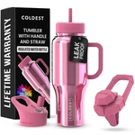 Coldest Tumbler With Handle Straw - 100% Spill Proof (... New. Price: $61.31.