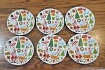 Set Of Plates 2013 Room Creative Signature Christmas 6" Appetizer/desert Used. Price: $10.95.