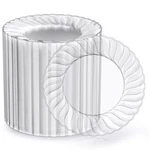 Plastic Plates 6 Inch Clear 100 Count Heavy Duty Disposable Focusline Salad Hard New. Price: $51.99.
