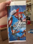 New Designware Tablecover Cloth Marvel Avengers Assemble 54" X 96". Price: $6.99.