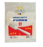 Crown Plasticware Cutlery 51 Ct Fork New. Price: $7.90.