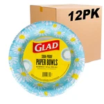 Glad Round Disposable Paper Bowls Lovely Daisies Design Heavy Duty Soak-proof New. Price: $147.20.