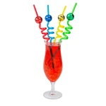 Bright Color Disco Ball Plastic Silly Straws - 10", 12 Pcs New. Price: $18.74.