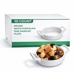 Restaurantware Mini Porcelain Plates Pack Of 10 Round 4 Inch Chip-resistant P... New. Price: $51.46.