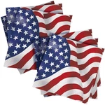 Unique Usa Flag Luncheon Paper Napkins, X 6.5", Multicolor New. Price: $11.70.
