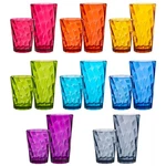 Acrylic Optix Plastic Reusable Drinking Glasses (set Of 16) 14OZ Rocks & 20OZ New. Price: $40.73.