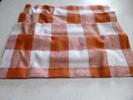 Solino Home Buffalo Check Linen Placemats Set Of 4 100% Pure Cinnamon/wht New. Price: $16.99.