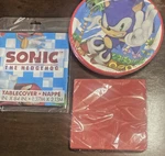 Unique Sonic The Hedgehog Birthday Tablecover Plates Napkins Party Set For 16 New. Price: $24.00.
