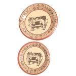 Vintage Contempo Plastic Coated Paper Plates Set Antique Car Design Nip Rare Used. Price: $27.78.