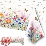 Hakoti Wildflower Baby Shower Tablecloth 3PC Floral Theme Decor New. Price: $20.00.