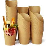 100 Pcs French Fries Holder 16OZ Disposable Paper Fry Cups Charcuterie New. Price: $36.32.