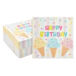 Blue Panda Ice Cream Birthday Napkins 100 Pack Pastel Party Supplies 2 Ply New. Price: $18.68.