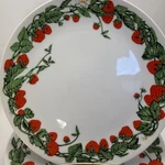 4 Vtg Curzon Plates Wild Strawberry Salad Luncheon Dessert Fruit Dish 8.5" Mcm Used. Price: $18.89.