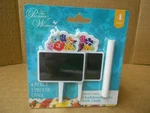 The Pioneer Woman Birthday Flowers Chalkboard Picks W/CHALK-4 & 1 New. Price: $7.50.