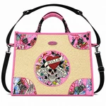 Ed Hardy Tote Bag Pink Straw Love Kills Slowly Skull Strap Y2K Tattoo New. Price: $55.97.