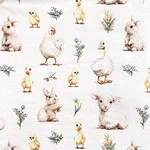 Graphique Farm Babies! 40 Triple-ply Paper Dessert Or Cocktail Napkins New. Price: $6.35.