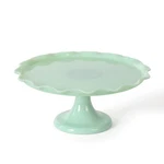 Martha Stewart Highbrook Jadeite Glass W/o Dome, Green (11") New. Price: $60.61.