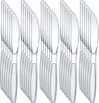 Clear Plastic Knives - (bulk Pack 180) Disposable Utensils Heavy Duty New. Price: $28.95.