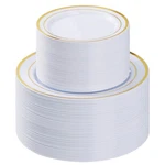 200PCS Gold Plastic Plate, Disposable Party Plates With 100 Dinner And... New. Price: $73.77.