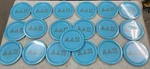 Greek Occasions - Alpha Delta Pi 8 Per 19 Packages = 152 7" Plates New. Price: $24.99.