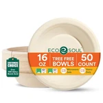 100% Compostable 16 Oz 470 Ml Soup Bowls - 50 Count Biodegradable... Neu. Price: $28.68.