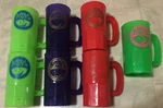 (7) 2000S Vintage Kool-aid Days Cups Glasses Mugs Hastings, Ne Souvenir Colorful Used. Price: $8.00.