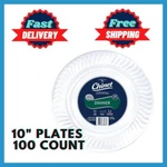 Chinet Cut Crystal Clear Plastic 10" Dinner Plates Case (100 Ct.) Free Shipping New. Price: $57.99.