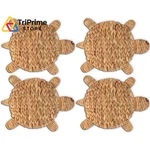 Woven Turtle Placemats Set Of 4 (12.6"X17") Water Hyacinth Large New. Price: $49.20.