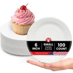 Hygloss Bulk Small Paper Plates Dessert 6-INCH, White New. Price: $10.28.