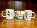 Russ Mallards Duck Coffee Mug Set 3, 11 Fl Oz White Ceramic Novelty W/ Handle Used. Price: $29.99.