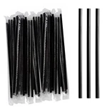 Perfect Stix 7.75 Inch Wrapped Black Plastic Straws Case Of 2000 Disposable New. Price: $9.95.