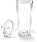 Mr. Coffee Iced Tumbler, 22 Oz., With Lid And Straw, Clear New. Price: $38.92.