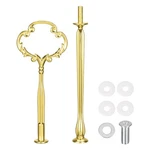 Uxcell 1 Set Tray Stand Handle Cupcake Dessert Plate Hardware Gold New. Price: $11.25.