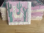 Llama Cactus Party Napkins Lot 13 Packs Boho Fiesta Kids Birthday Decor New. Price: $16.49.